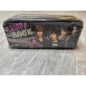 Y2k Deadstock Camp Rock Pencil Pouch Black